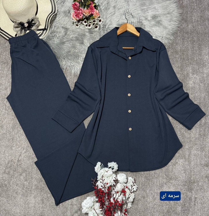 ست مانتو شلوار مراکشی N رنگ قهوهای - طراحی مدرن با پارچه مراکشی درجه یک آروما فشن