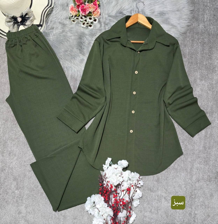 ست مانتو شلوار مراکشی N رنگ کرم - مناسب مهمانی و استفاده روزمره فری سایز 38 تا 50