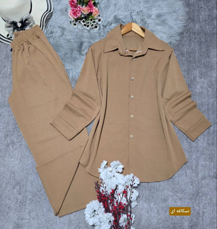 ست مانتو شلوار مراکشی N رنگ سبز - ست زنانه شیک و راحت با پارچه مراکشی اصل