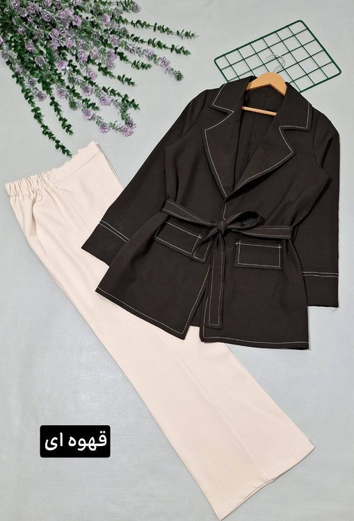 خرید کت و شلوار N بیتا با بهترین کیفیت و بصرفه ترین قیمت آروما فشن رنگ قهوه ای ۲