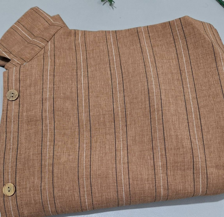 مانتو بلند بیگ سایز N سبز - نمای نزدیک پارچه شانتون تایوان