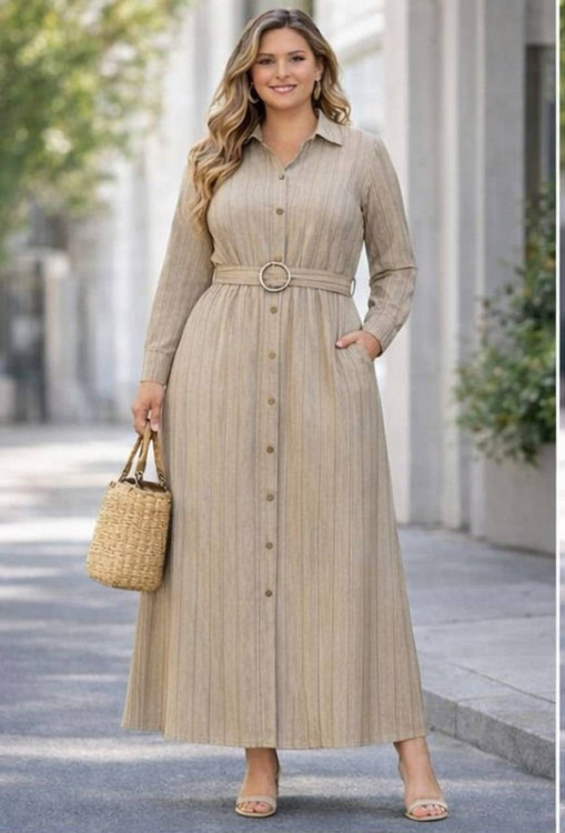 مانتو بلند بیگ سایز N سبز شانتون تایوان دیپلمات - نمای جلو