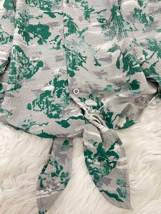 خرید شومیز گره ای پاستیلی F با بهترین کیفیت و تضمین قیمت آرومافشن ۵