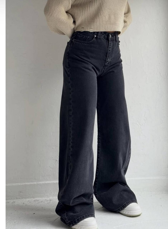 شلوار جین بگ ژوبین کد ۲۳ رنگ آبی کلاسیک زنانه با قد ۱۰۶ سانتیمتر