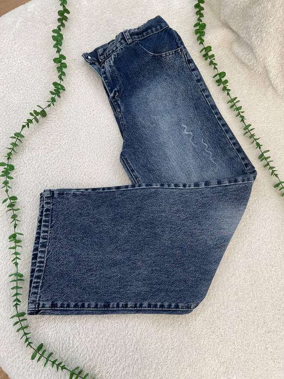 شلوار جین بگ ژوبین زنانه سایز ۴۲ با پارچه جین ترک نرم و بادوام