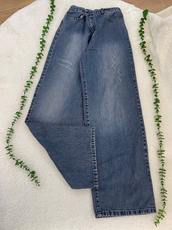 شلوار جین بگ ژوبین زنانه مناسب فصل بهار و تابستان با پارچه خنک