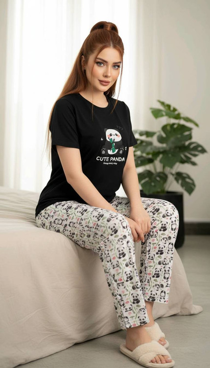 نمای کامل ست تیشرت شلوار کیوت عروسکی آروما فشن