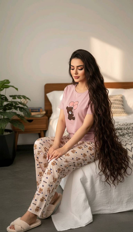 جزئیات دوخت و کیفیت پارچه ست تیشرت شلوار خانگی زنانه