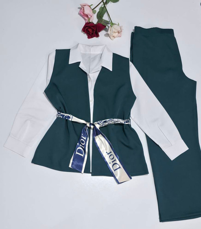 جزئیات جلیقه ست شاهکار F - طراحی شیک و مجلسی