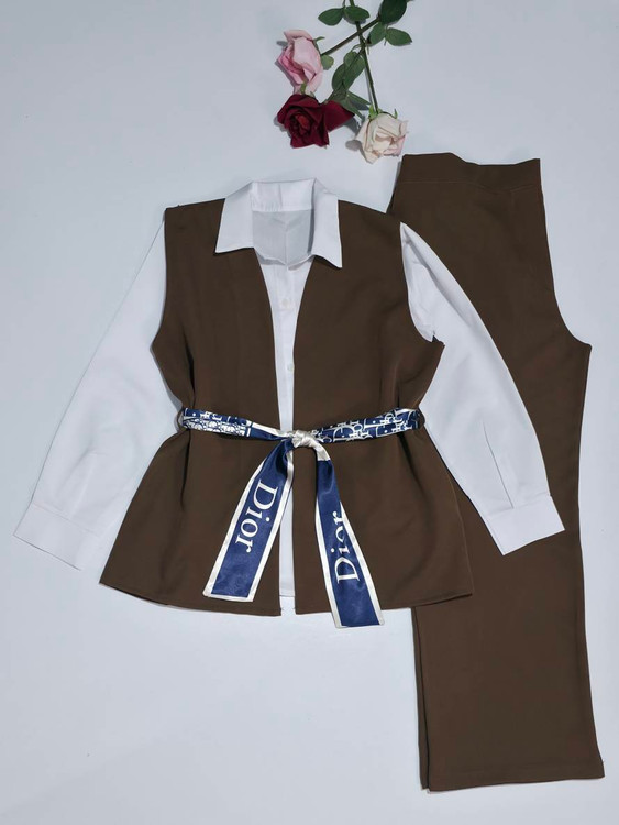 شلوار ست شاهکار نمای جلو - شلوار پارچهای مجلسی