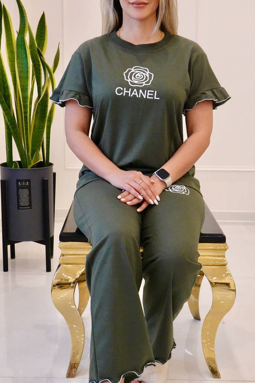 جزئیات چاپ CHANEL ست F - طرح برند لوکس و شیک