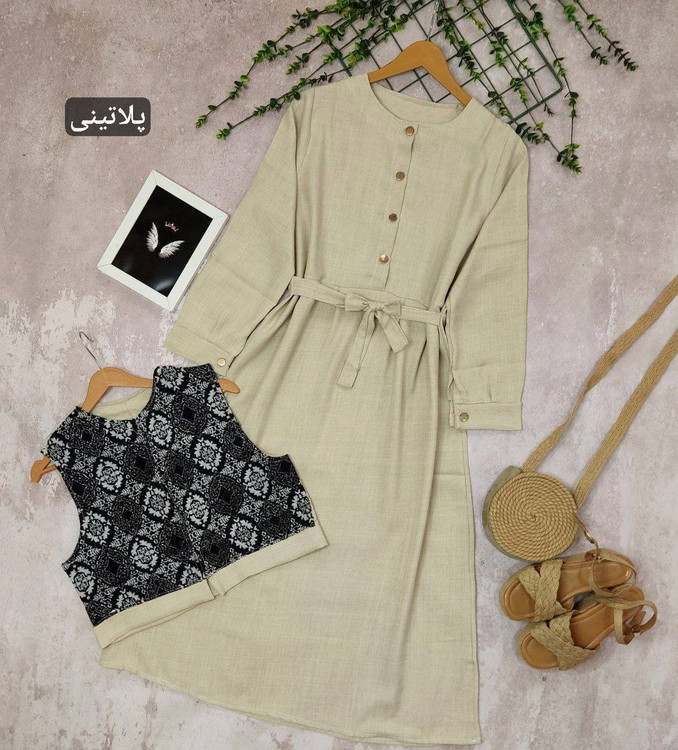 جزئیات یقه پیراهن ماهلین F - طراحی زیبا و شیک