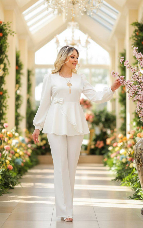 نمای نزدیک پارچه ست ناز F - جنس مرغوب و لطیف