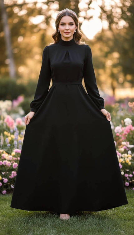 پیراهن تینا نمای جانبی - استایل مجلسی زنانه