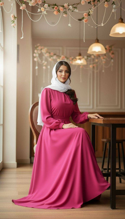 پیراهن تینا بدون مروارید نمای کامل - خرید پیراهن مجلسی