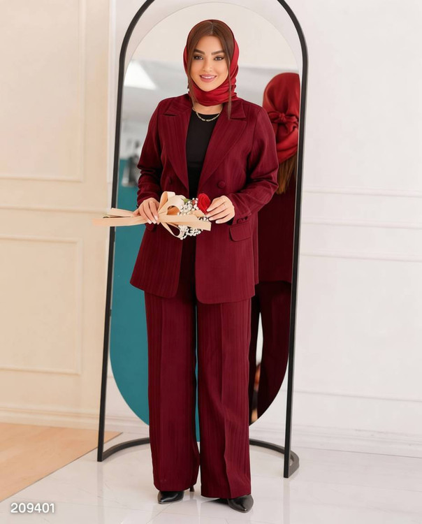 کت شلوار شانتون H نمای پشت کامل - دوخت حرفهای