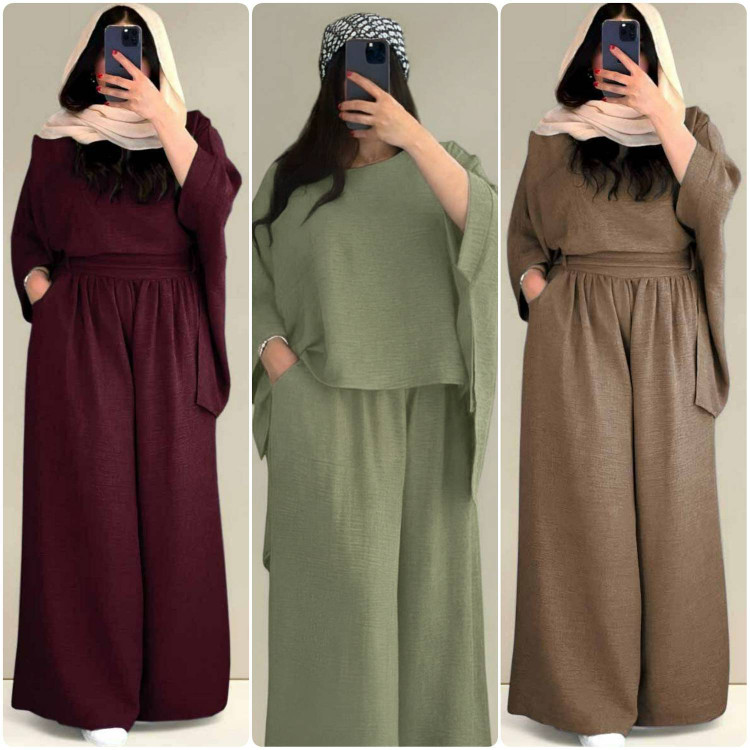 ست بنفشه F زنانه اسپرت - خرید ست تیشرت شلوار آروما فشن