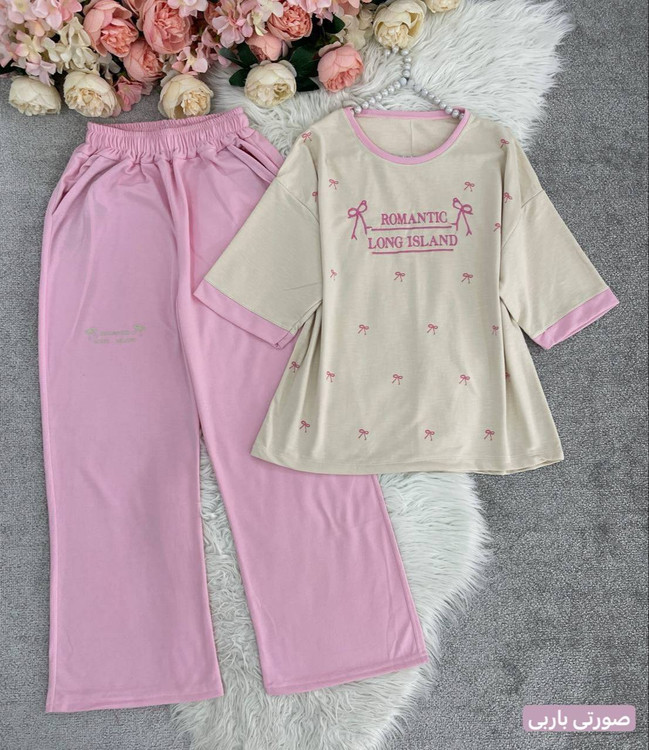 تنخور ست دو تیکه پاپیون F - استایل راحتی زنانه