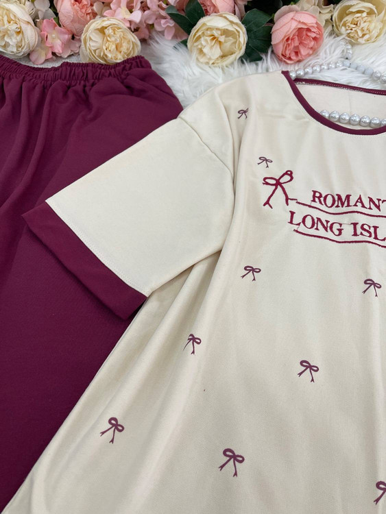 جزئیات یقه گرد ست پاپیون F - طراحی ساده و شیک