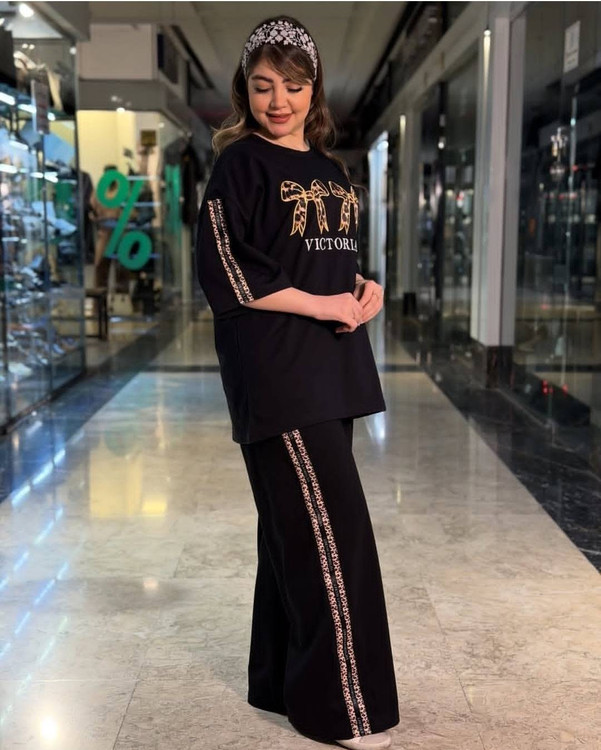 جزئیات پاپیون ست پلنگی F - طراحی دبل پاپیون زیبا