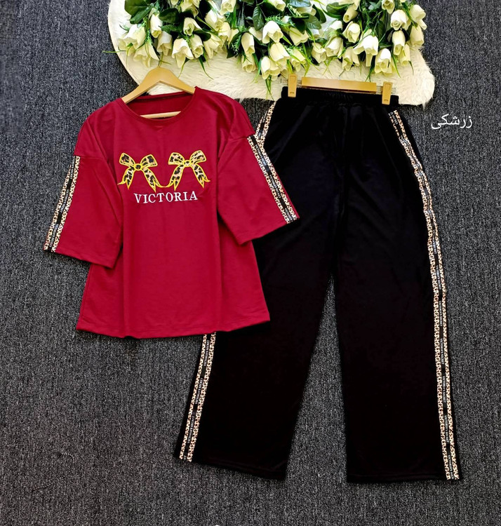 جزئیات یقه ست پاپیون پلنگی - طراحی خاص و شیک