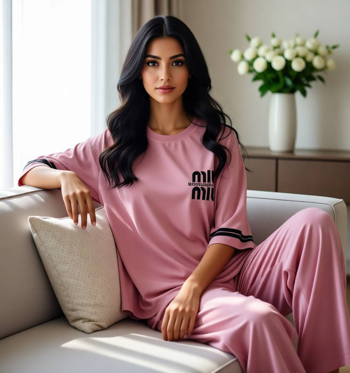 تنخور ست تیشرت شلوار miumiu - استایل اسپرت زنانه