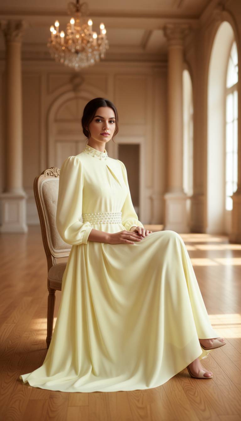 پیراهن تینا مرواریدی کامت زنانه مجلسی نمای کامل