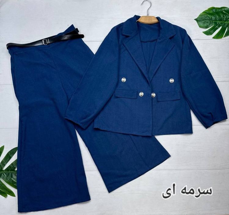 خرید کت و شلوار زنانه مدل شادی F تضمین کیفیت آرومافشن ۳