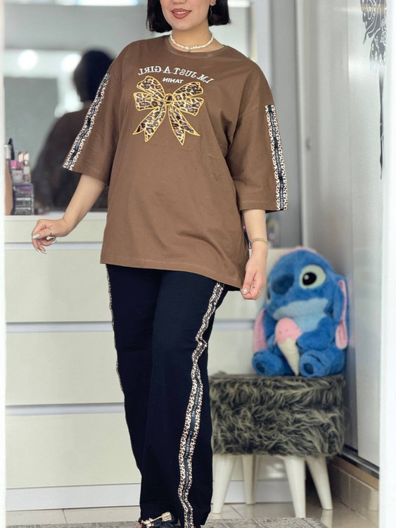 ست راحتی گلکسی پنبه درجه ۱ مدل آسیه H - جنس پنبه - آروما فشن