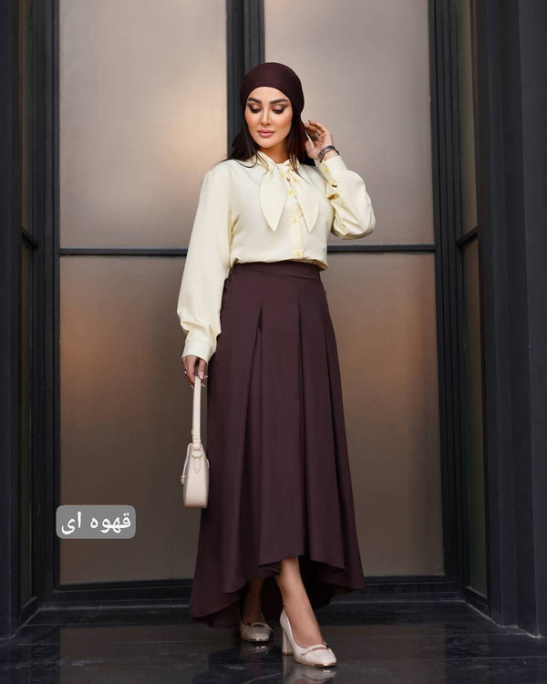 جزئیات دوخت شومیز دامن نبات k - جنس درجه یک