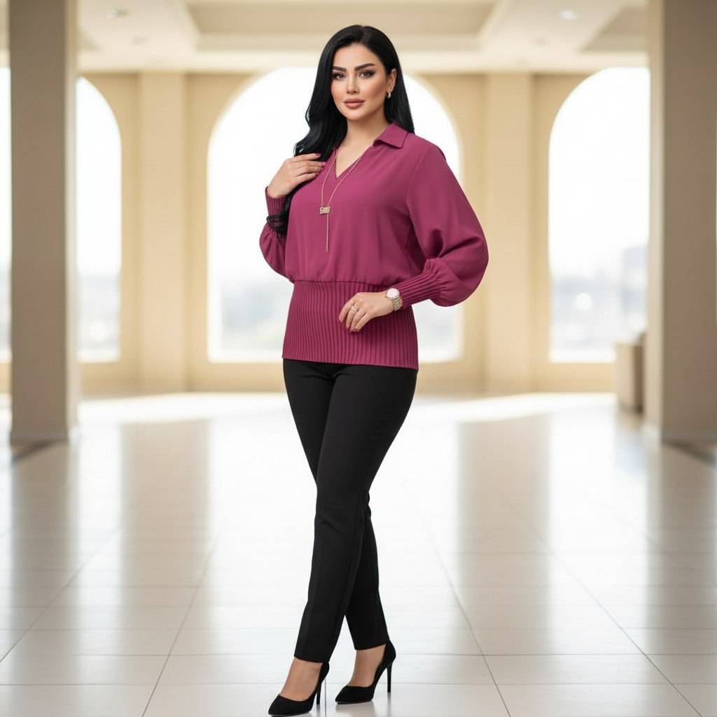 شومیز مدل پلیسه F جنس عالی