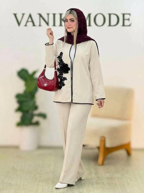 کت و شلوار زنانه مدل دیبا F - طراحی مجلسی - آروما فشن