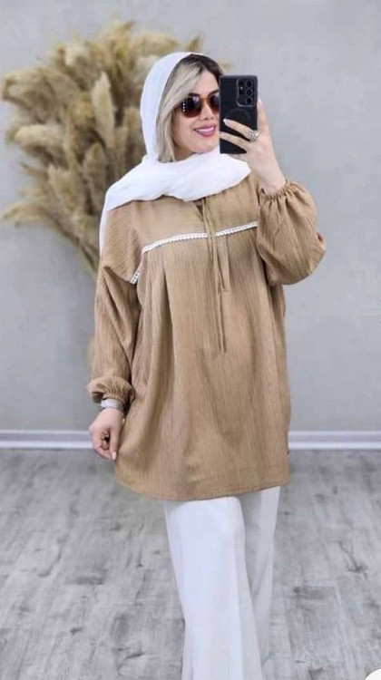 تونیک زنانه مدل کراش رویا F - طراحی شیک - آروما فشن