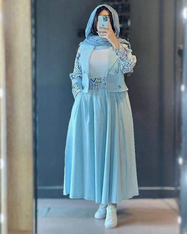 شومیز دامن زنانه مدل شهرزاد K - جنس شانتون صوفیا - آروما فشن