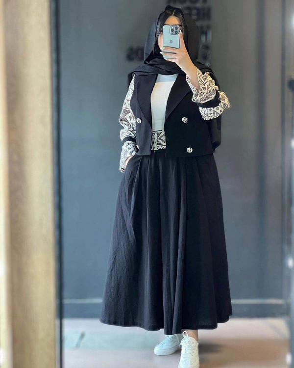 شومیز دامن زنانه مدل شهرزاد K - جنس شانتون صوفیا - آروما فشن