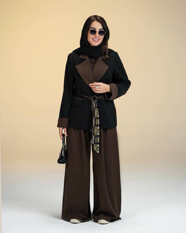 ست کت شلوار زنانه مدل زیبا k - طرح مدرن - آروما فشن
