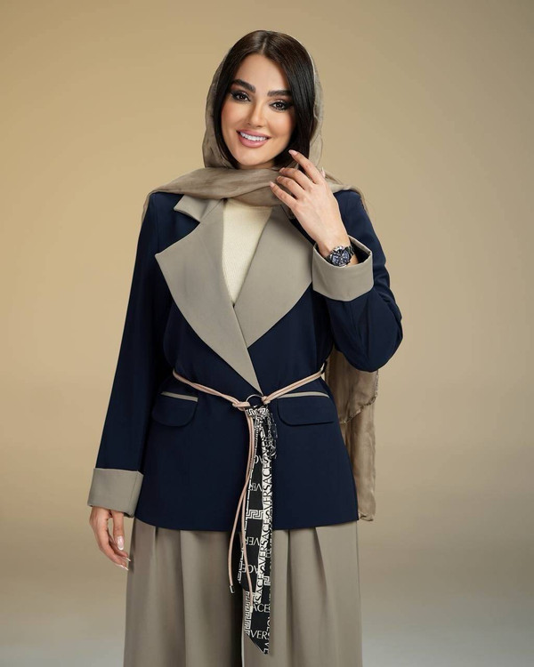 ست کت شلوار زنانه مدل زیبا k - طراحی کلاسیک - آروما فشن