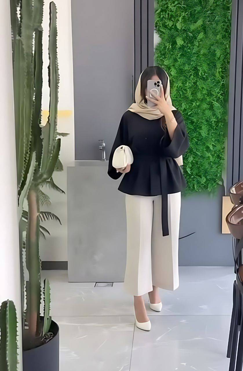 مانتو شلوار زنانه مدلshenia جنس مازراتی درجه ۱ آرومافشن شنیز nel