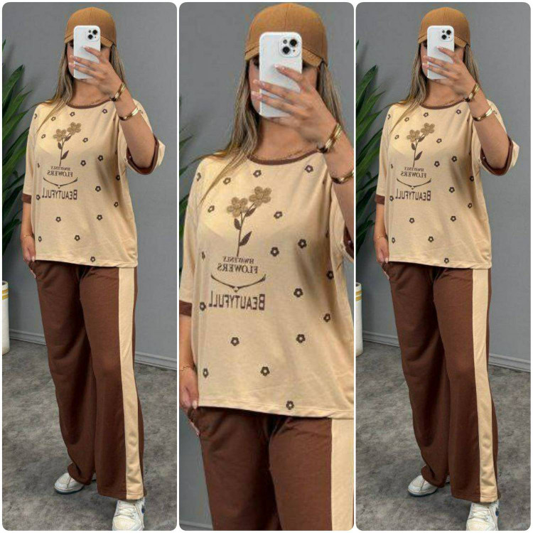 ست راحتی زنانه مدل طهورا - طرح گلکسی - آروما فشن