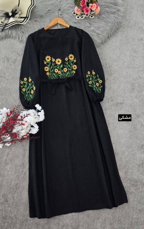 کفتان زنانه مدل آروشا گلدوزی شده F جنس بابوس درجه ۱ - تصویر 4