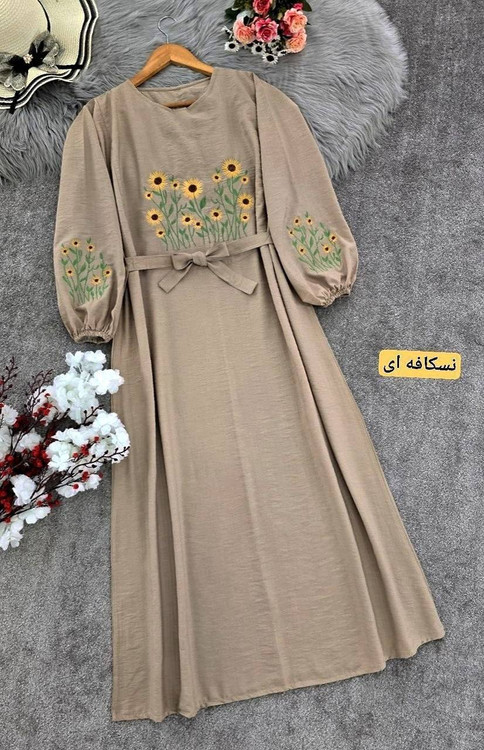 کفتان زنانه مدل آروشا گلدوزی شده F جنس بابوس درجه ۱ - تصویر 13