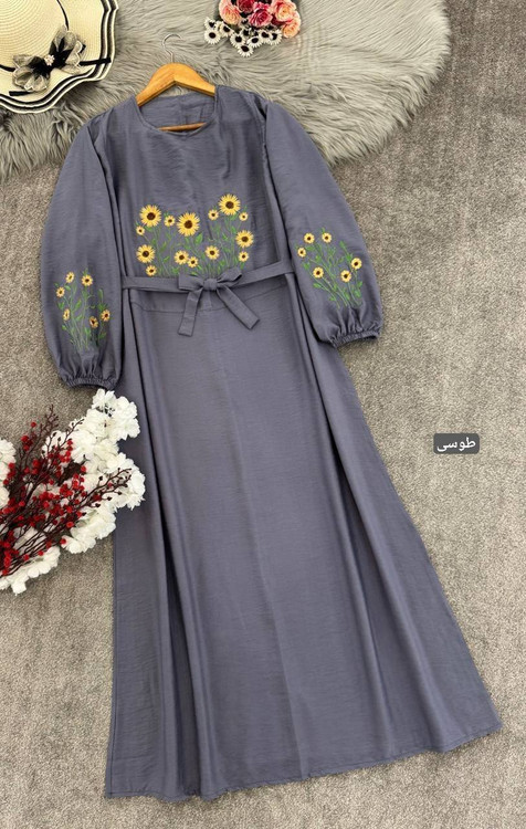 کفتان زنانه مدل آروشا گلدوزی شده F جنس بابوس درجه ۱ - تصویر 15