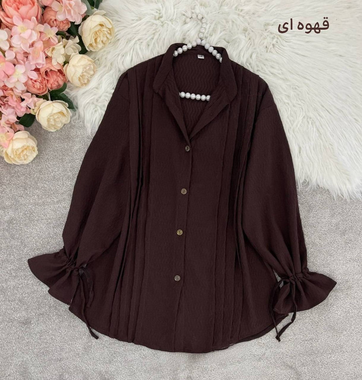 مانتو زنانه مدل آستین عروسکی شیک جنس ویو درجه ۱ F - پوشاک زنانه (مانتو، شومیز، شلوار، سارافون) 👗