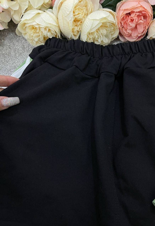 ست دو تیکه تیشرت و شلوار زنانه مدل پاپیون 🎀جنس گلکسی پنبه درجه ۱ kF - لباس راحتی و خانگی زنانه (ستهای پنبهای)🏠💖