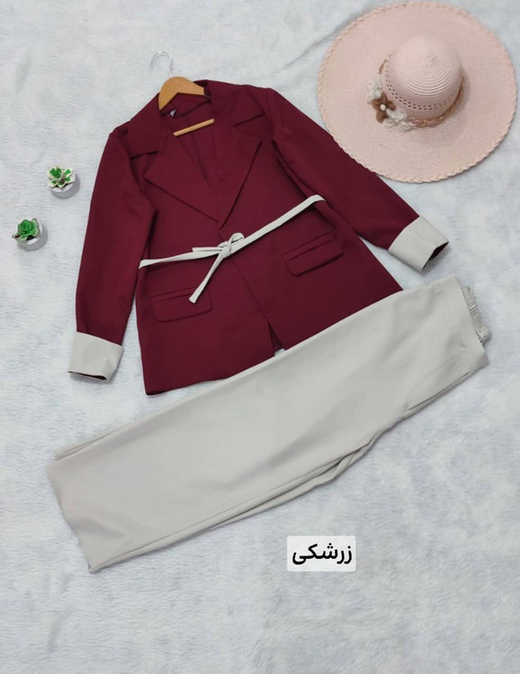 مانتو شلوار زنانه مدل مانیا دوخت مزونی جنس مازراتی درجه ۱ - مانتو کتی و ستهای مجلسی زنانه🧥✨ جدید k5