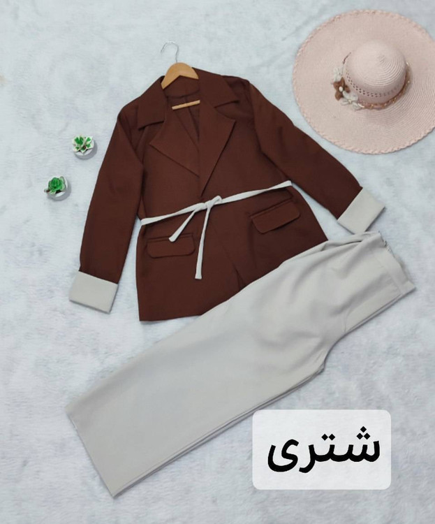 مانتو شلوار زنانه مدل مانیا دوخت مزونی جنس مازراتی درجه ۱ - مانتو کتی و ستهای مجلسی زنانه🧥✨ جدید k5
