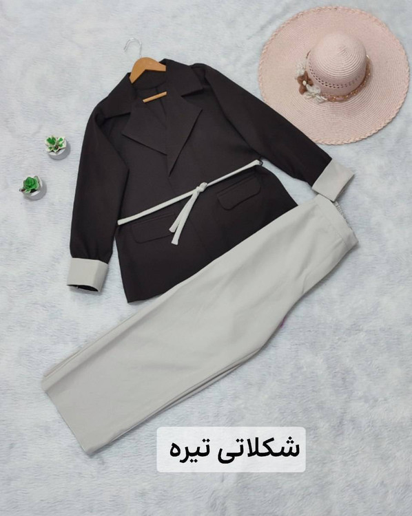مانتو شلوار زنانه مدل مانیا دوخت مزونی جنس مازراتی درجه ۱ - مانتو کتی و ستهای مجلسی زنانه🧥✨ جدید k5