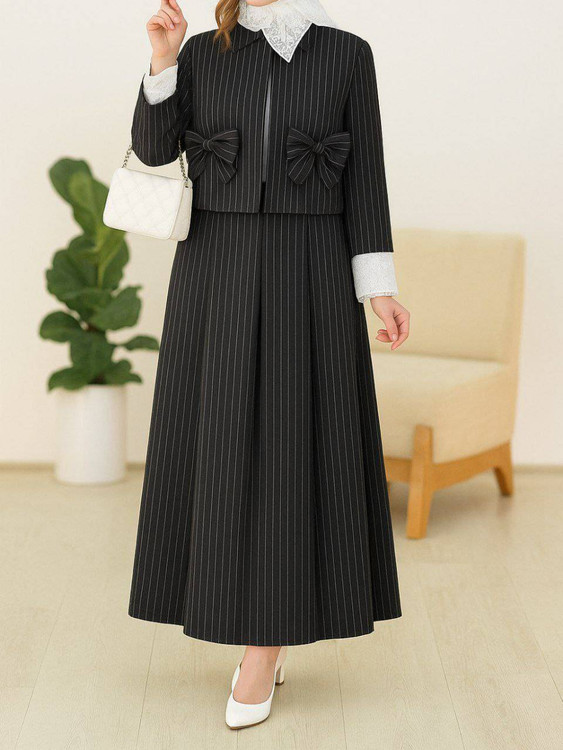 کت دامن زنانه مدل آزیتا جنس شانتون تایوان درجه ۱ خرجکار تور F - کت و دامن زنانه👗