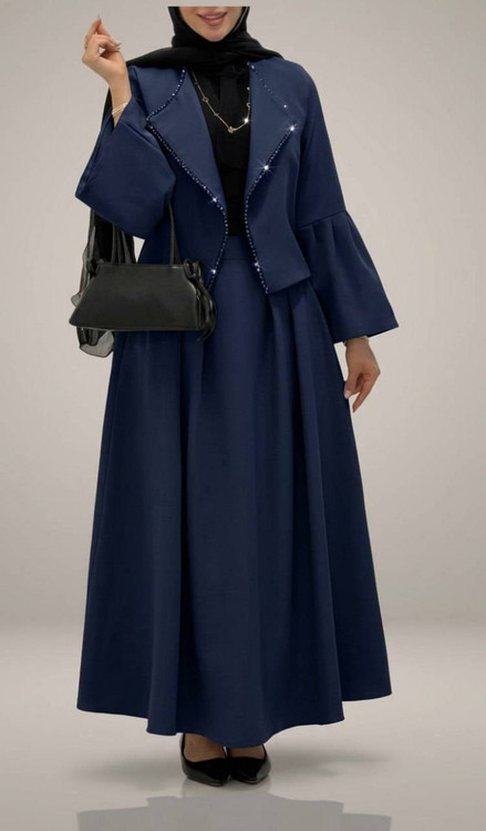 کت دامن زنانه مدل درخشان جنس مازراتی خرجکار کریستال Fدرجه 1 - کت و دامن زنانه👗