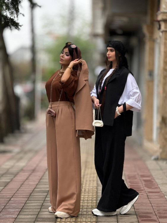 ست وست شلوار زنانه مدل ژاسمین N جنس مازراتی درجه ۱